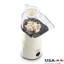 Hot Air Popcorn Popper W/ Measuring Cup  Recipe Guide Easy Electric Maker New