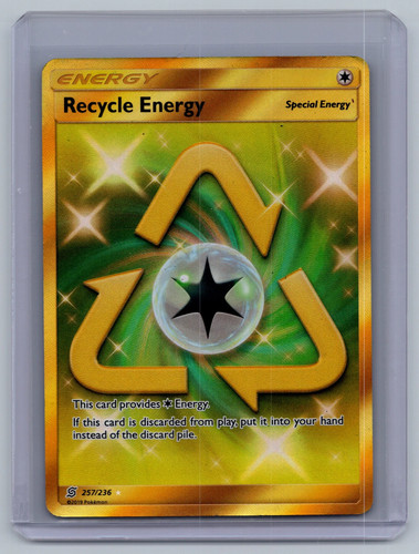Sm-Unified Minds Recycle Energy Gold Secret Rare #257/236