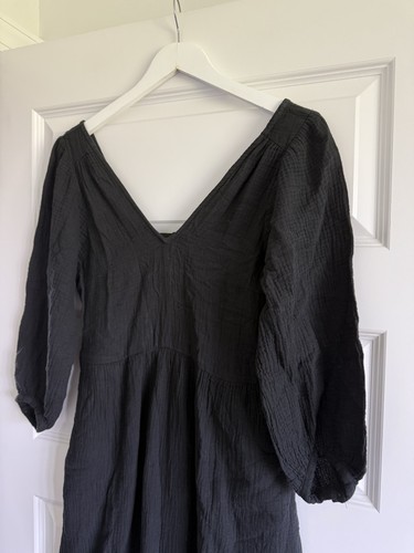 Madewell Lightspun V-Neck Midi Dress Size XS NWT - Picture 7 of 16
