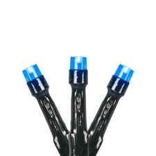 Northlight 20 Battery Operated Blue LED Wide Angle Christmas Lights - Green Wire