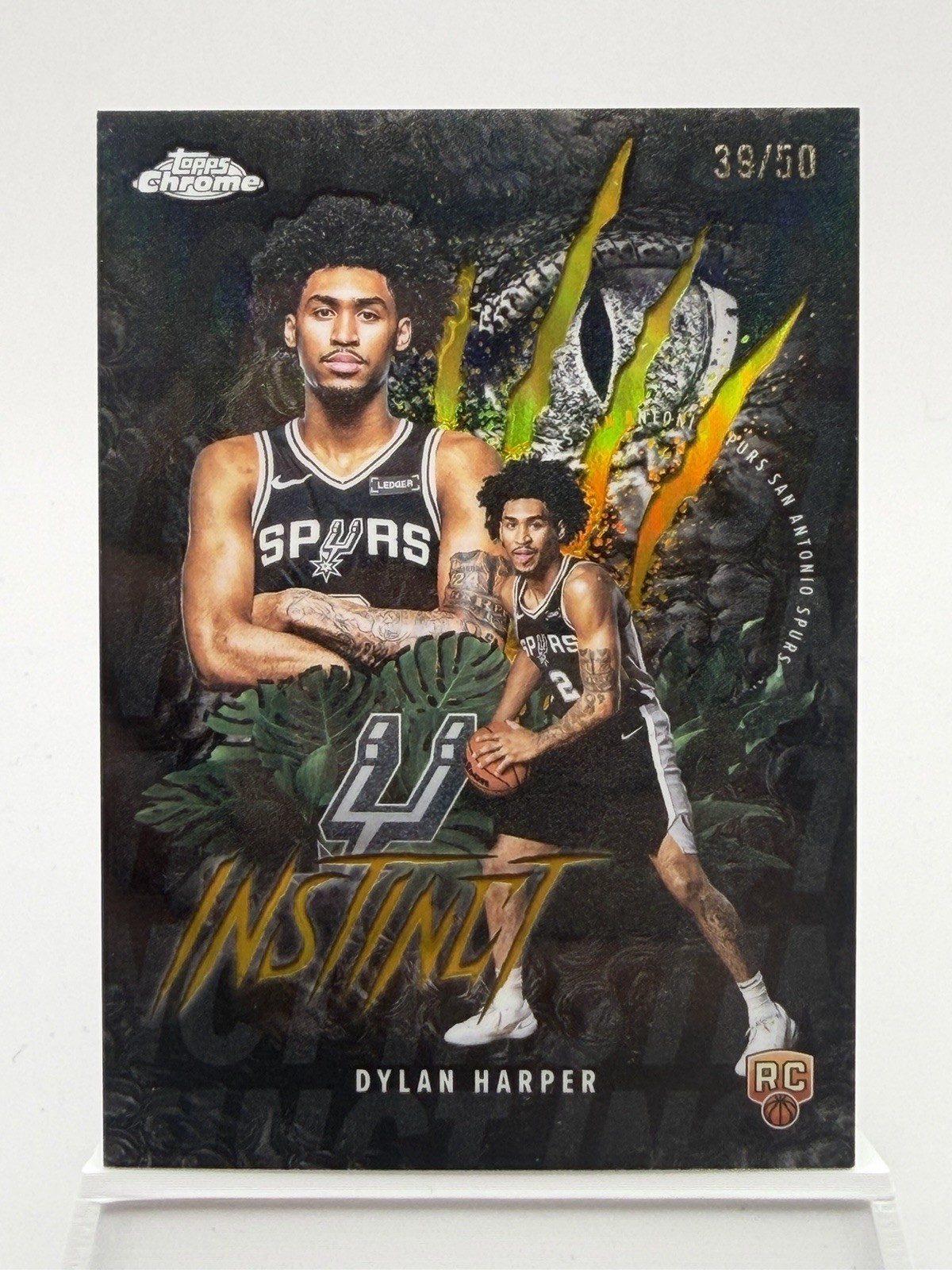 2025-26 Topps Chrome - Instinct Dylan Harper #INS-12 Gold Refractor /50 (RC)