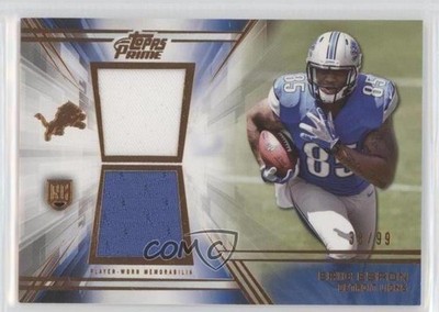 2014 Topps Prime Dual Relics Copper 38/99 Eric Ebron #DR-EE Rookie RC 1z6