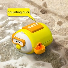 Entertaining Baby Bath Pig Toy For Children, With A Winding Mechanism In The