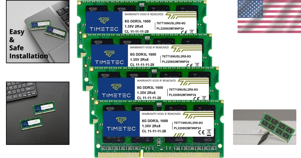 32GB DDR3 RAM Module Kit (4x8GB) Unbuffered SODIMM - Image 2 of 4