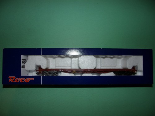 ROCO wagon plat à ranchers long SNCB 47765 (n°1bis) | Condition: Occasion