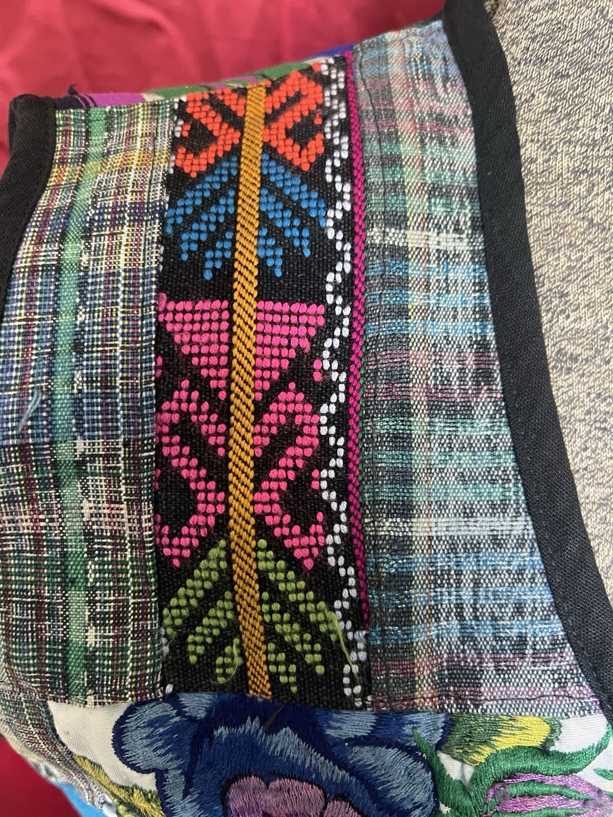 Embroidered Patchwork Guatemalan Tapestry Vest - image 3