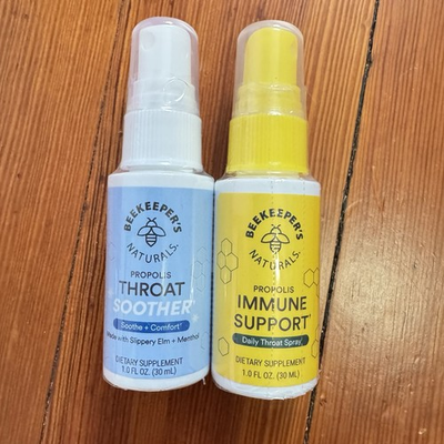 #ad Beekeeper#x27;s Naturals Sealed Propolis Throat Spray Bee Propolis 1 fl oz 2 Pack $15.00