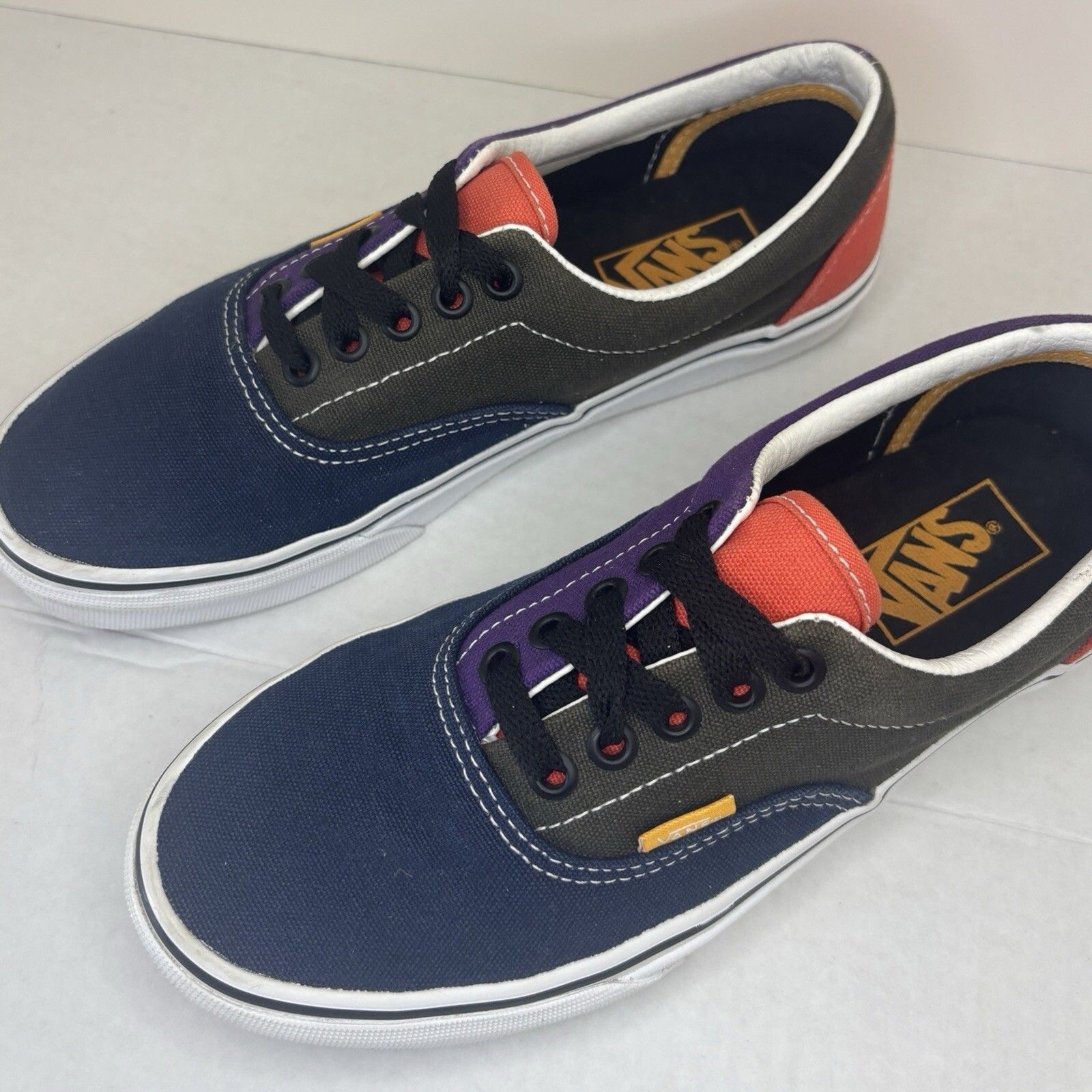 Vans Era Mix And Match Purple Black Green Low Top Skate Shoe Unisex W-8 M-6.5 🔥 thumbnail 7