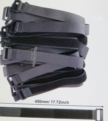 15-Cable Straps Reusable Adjustable  Multi-Purpose Fasteners Connectable vlcro