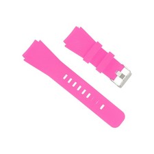 Rubber Watch Band 22mm Unique Design Replacement Silicone Watch Strap Hot Pink