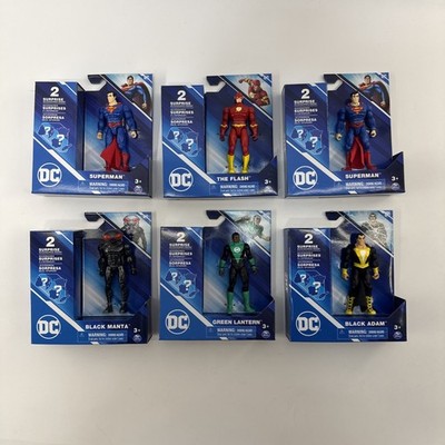 Lot of 6 Spin Master DC 4'' Figures 2 Surprise Green Lantern Superman Flash