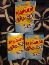 3 NEW Starburst Singles To Go 18Pks Total Drink Mix Fruit Punch ZERO SUGAR