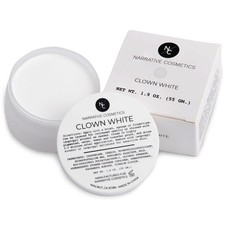 Clown White Cream Makeup, Quick Drying Professional Face Paint for the Stage,...