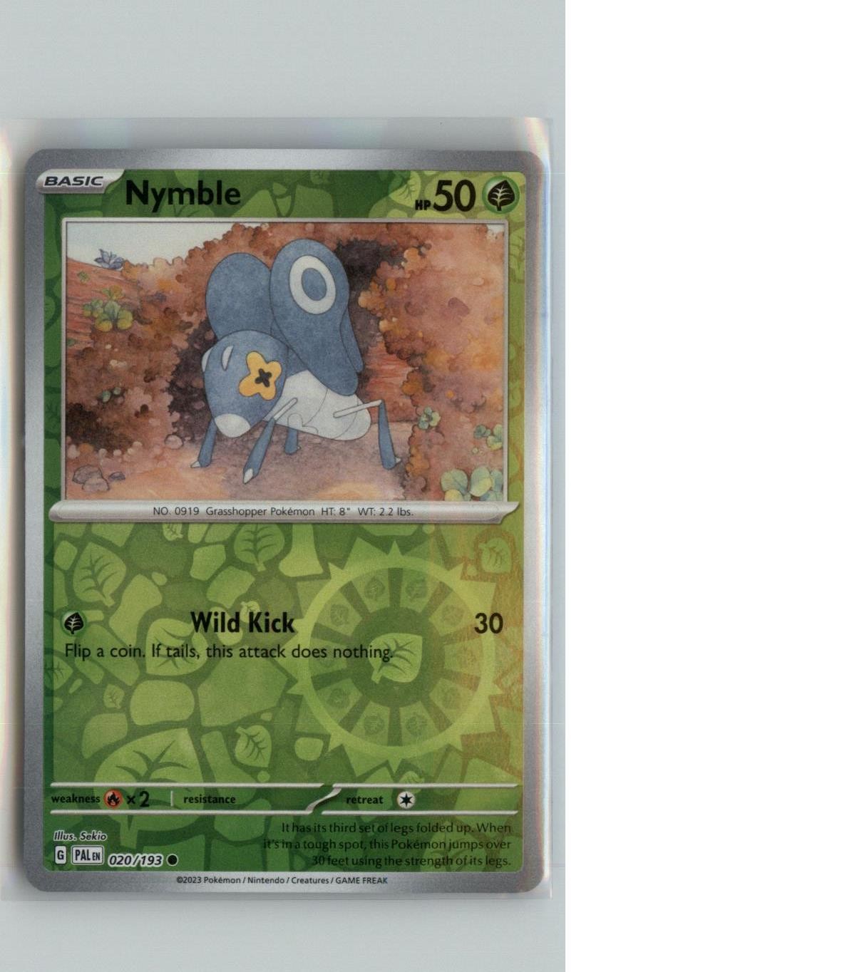 Nymble - Reverse Holo Common SV02: Paldea Evolved 020/193 NM