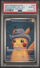 2023 Pokemon Pikachu Grey Felt Hat #085 BSP GEM MT PSA 10 Pokemon X Van Gogh