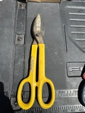 Sears Craftsman USA Nos Rare Yellow Handle Tinner Snip Shear 42788 Read Notes