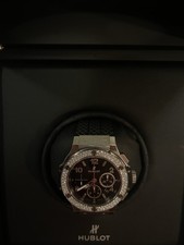 Hublot Big Bang 41mm Steel Diamonds Black Dial Automatic Watch 341.SX.130.RX.114 4