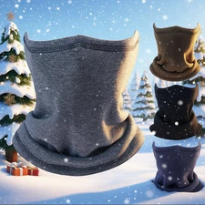 Neck Gaiter Warmer Tube Scarf Winter Fleece Motorcycle Ski Snow Half Face Mask