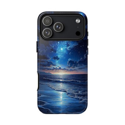 Phone Ink - Case for iPhone/Galaxy/Pixel - Twilight Night Sky Ocean Shoreline