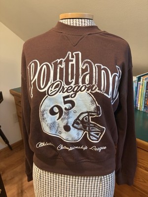 Divided H&M Brown Women s Pullover Sweatshirt With Logo Size XS