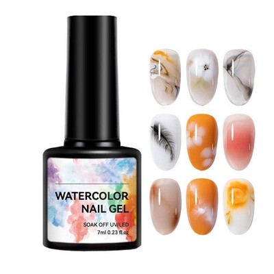 Blooming Gel-Nagellack, 7 ml, Aquarell-Druck, Soak-Off-Nagelgel
