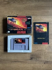 Top Gear 2 (Super Nintendo Entertainment System, 1993) Complete CIB