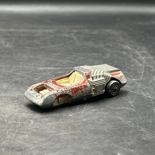 Vintage 1970 Hot Wheels Noodle Head Redline Hong Kong Base Diecast Car Mattel-EL