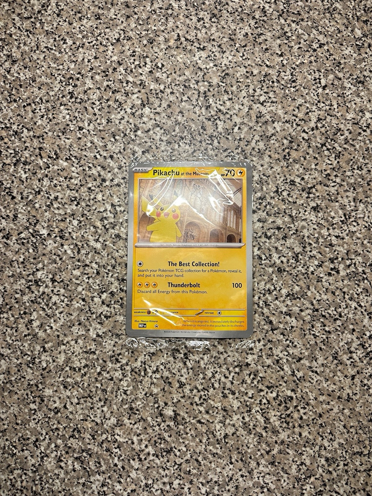 Pokémon TCG Pikachu at the Museum Jumbo Promo Sealed NM Mint MEP