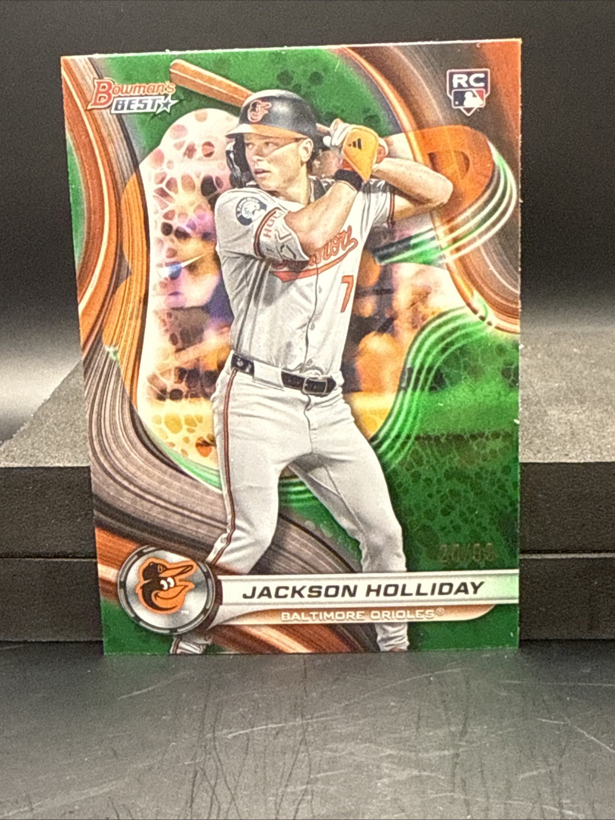 2024 Bowman's Best - Jackson Holliday #13 Green Refractor /99 (RC)