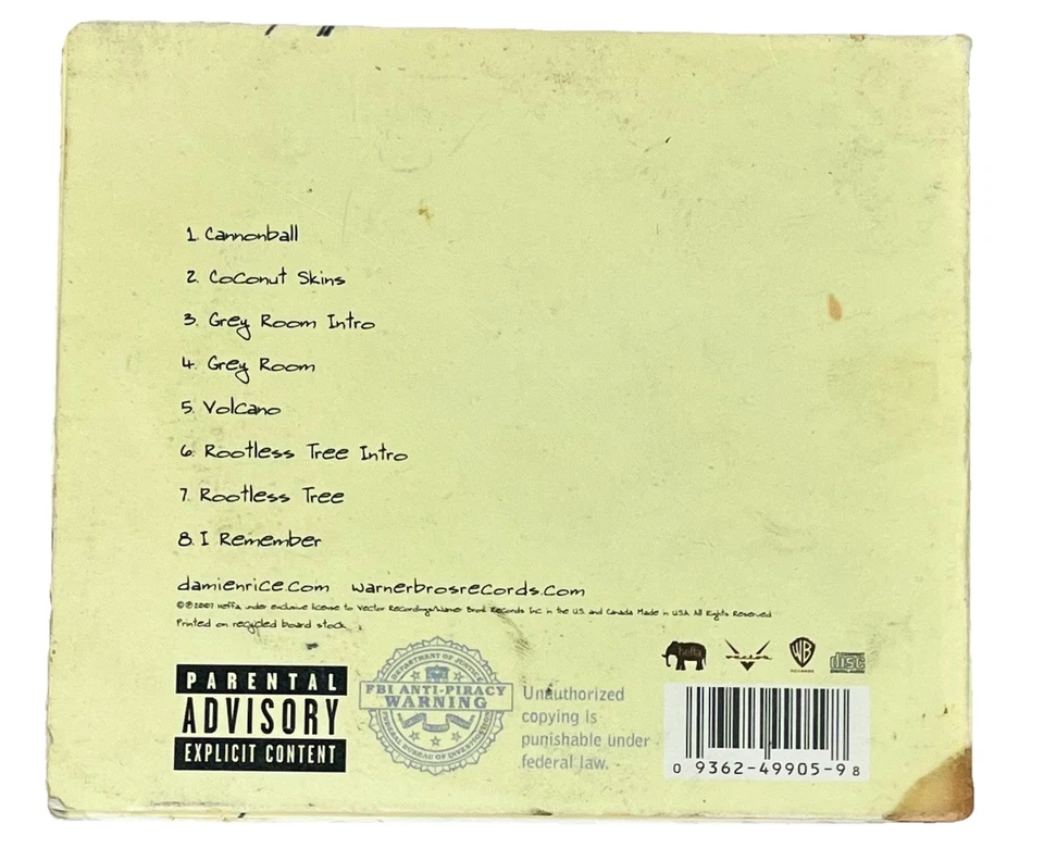 Damien Rice Live at Fingerprints Warts & All 2007 Heffa Records CD Digipak RARE - Image 3 of 4