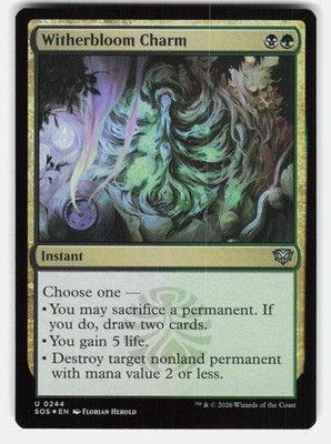 WITHERBLOOM CHARM FOIL - Magic: The Gathering - HEROLD NM/M