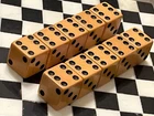 Old butterscotch bakelite 10 dice large pip set lot 5/8" 123125@