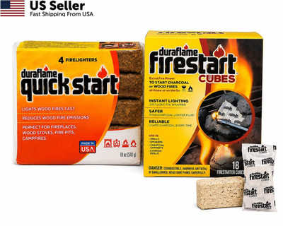 Duraflame Fire Starter Bundle   Firestart Cubes 2 Pack, Limited Edition