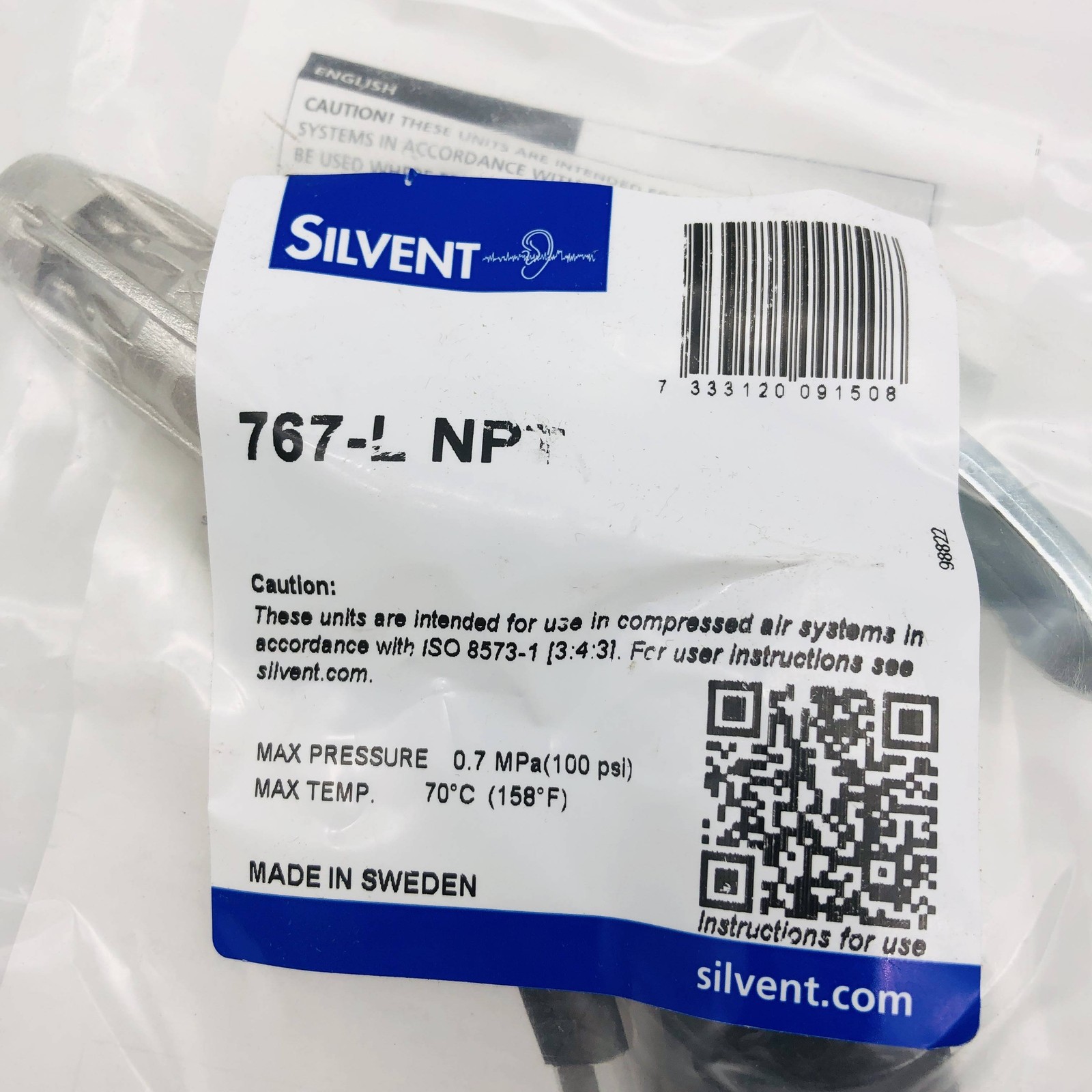 Silvent 767-L Spray Air Blow Gun NPT 1/2" Female High Blowing Power 94 dBA