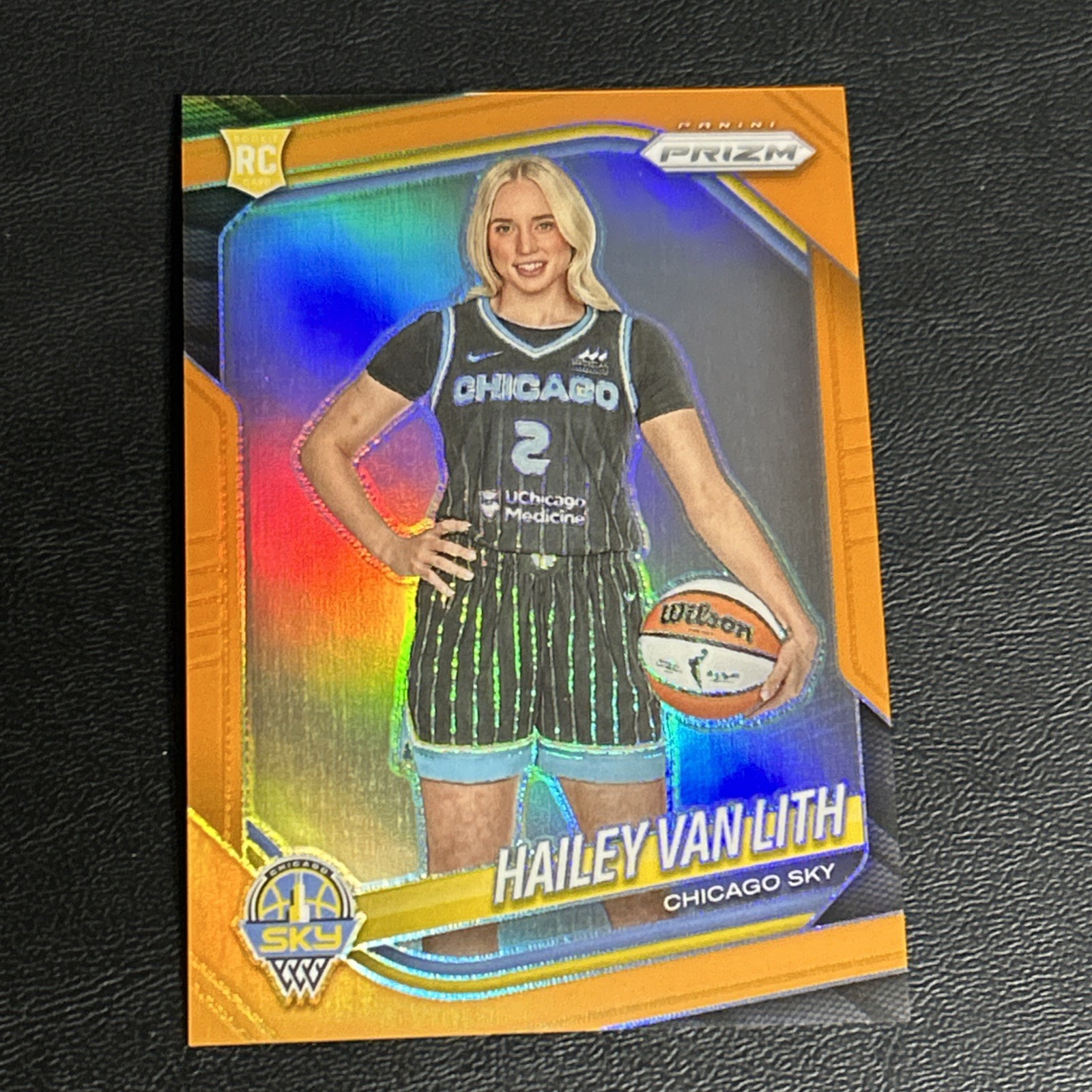 2025 WNBA Prizm Baskebtall Hailey Van Lith /99 True Orange