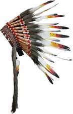Native American Indian Headdress Large Feather Headdress for Native