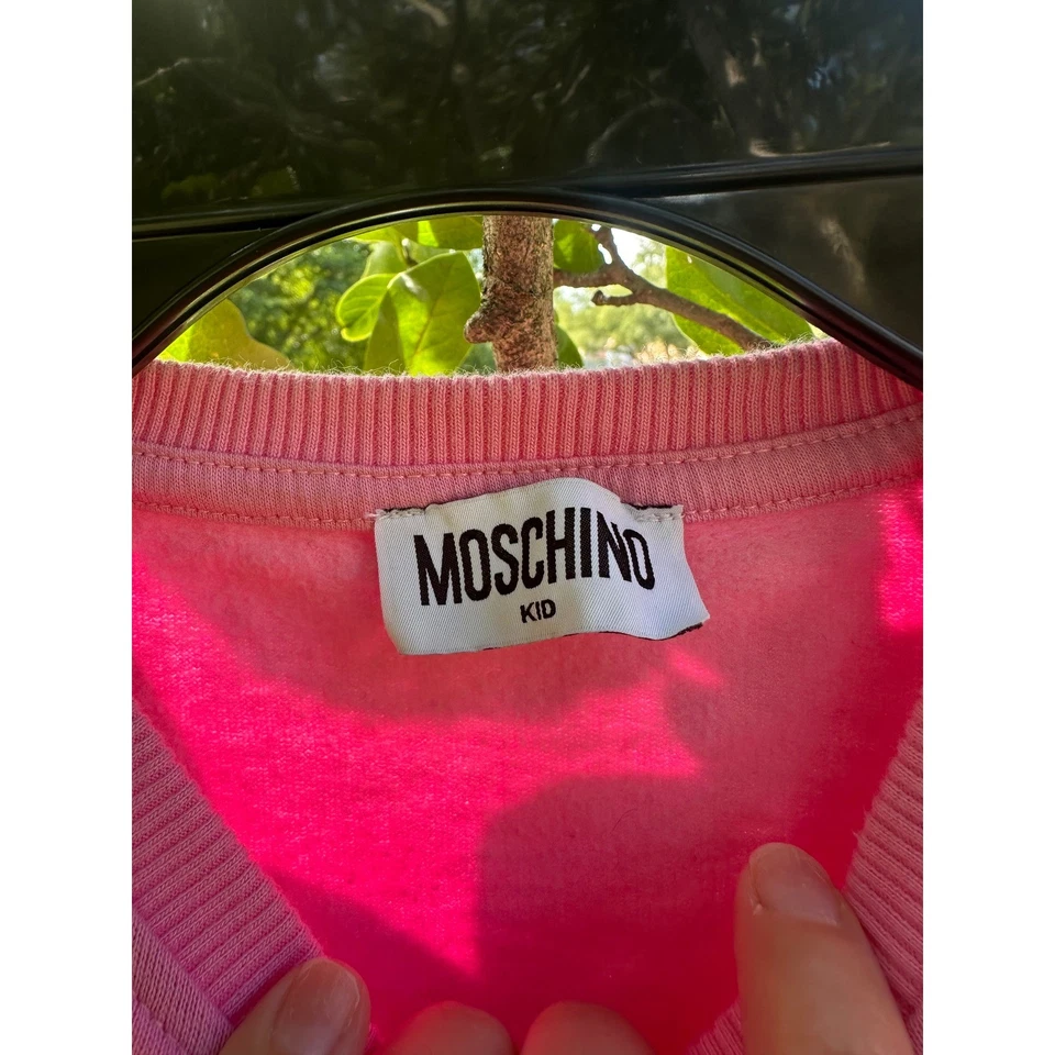Moschino Niños Rosa Oso de Peluche Juguetes Motivo | Suéter Jersey Vestido | Talla 6 Foto 4 de 4