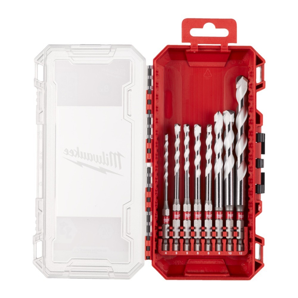 Milwaukee Shockwave 4932493871: Set Punte TCT Multimateriale 8 Pezzi