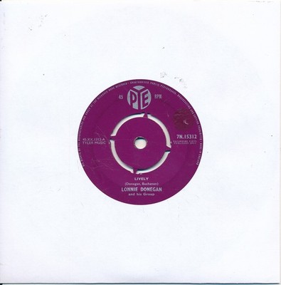 Lively / Black Cat - Lonnie Donegan - LC Single 7'' Vinyl 203/22
