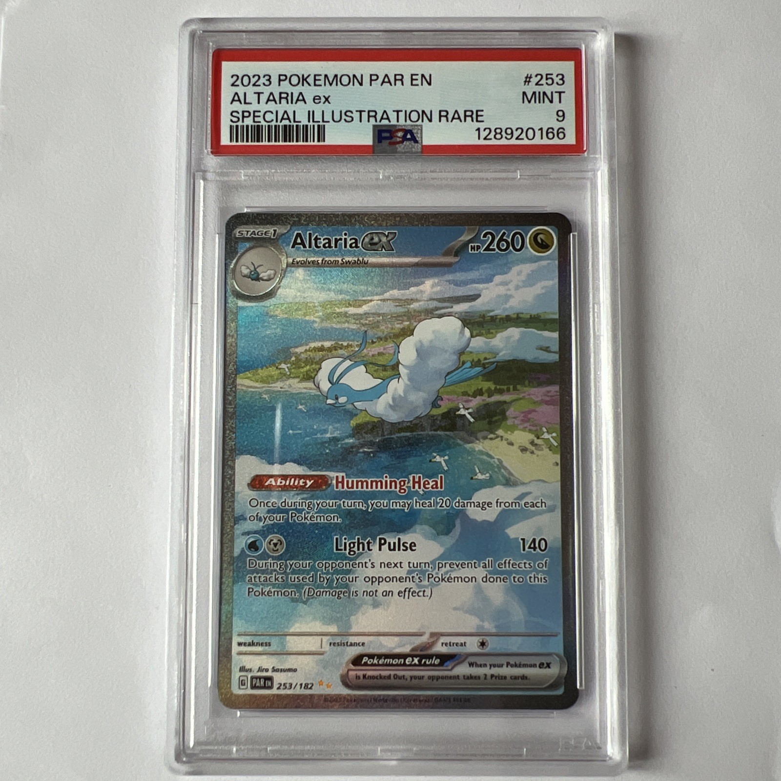 2023 POKEMON PAR EN-PARADOX RIFT #253 ALTARIA EX SPECIAL ILLUSTRATION RARE PSA 9