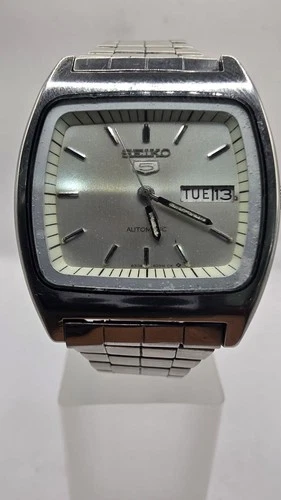 Refurbished Seiko 6309 5990 Vintage Men's Automatic Day Date Stainless Steel