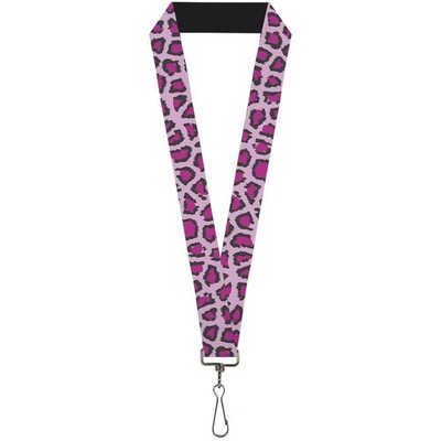 Buckle-Down Lanyard-1.0''-Leopard C/u Pink 22'' x 1'' Multicolor (US IMPORT)