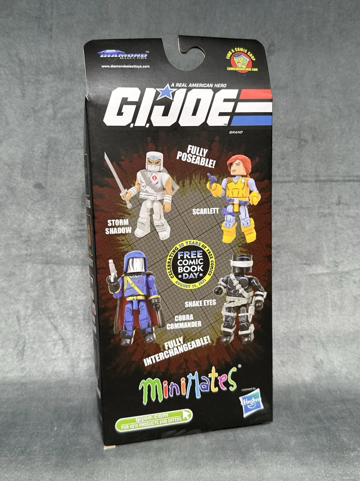 JUEGO DE CAJA GI JOE MINIMATES OJOS DE SERPIENTE ESCARLATA SOMBRA TORMENTA COBRA COMANDANTE NUEVO EN CAJA Foto 2 de 4