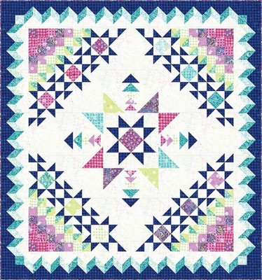 Riley Blake -Expressions Batiks Rainbow Sparkles Quilt Kit