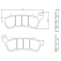 Sinterisierte BremsbeläGe Brenta 4225 Vorderseite Harley XL T Super Low 1200