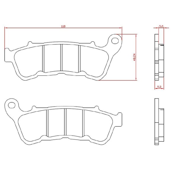 Sinterisierte BremsbeläGe Brenta 4225 Vorderseite Harley XL T Super Low 1200-image