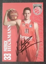 9664 Patrick Heckmann Bamberg Baskets 2023/24 Autogrammkarte original signiert