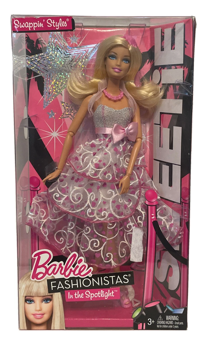 2010 Mattel Fashionistas Swappin Styles Sweetie Barbie Doll Articulated  NRFB New