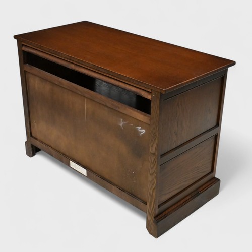 Old Charm TV Stand Glazed Drawer Model 2265 Tudor Brown Strong FREE UK Delivery - Picture 8 of 24