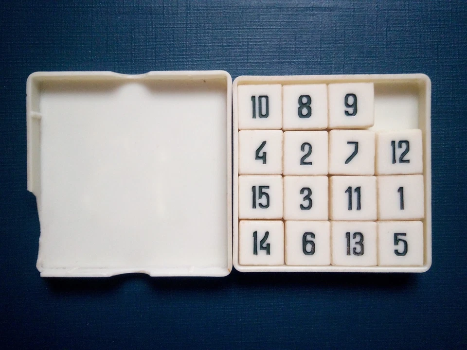 Vintage logic game "Fifteen" USSR 70s - Image 2 of 4